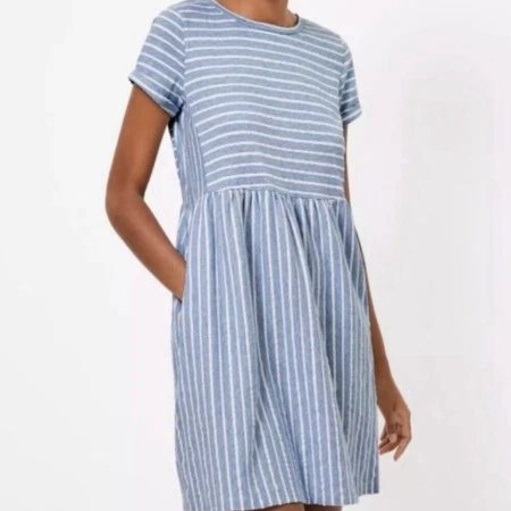 New With Tags!!!  LOFT Stripe Cotton Swing Dress